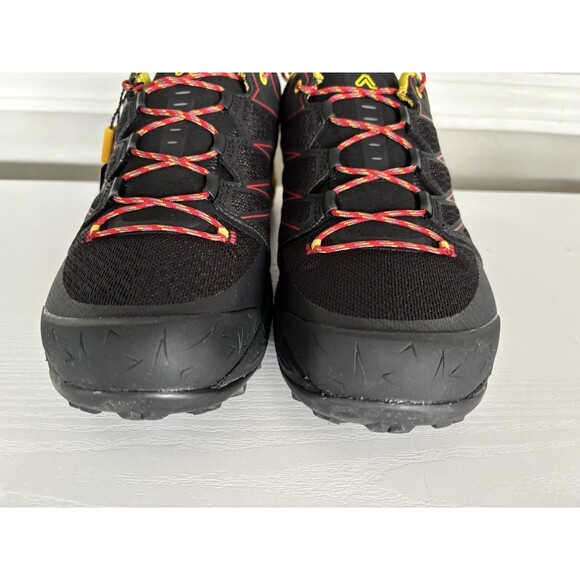 ASOLO Softrock Hiking Shoes - Men\'s 9.5 Black/Black/Yellow